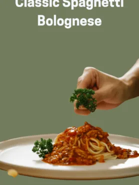 Classic Spaghetti Bolognese is a Italian Dish