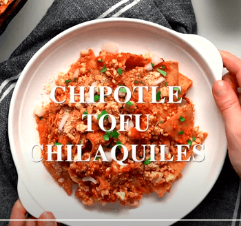 Traditional Chipotle Tofu Chilaquiles