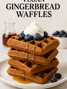 Vegan Gingerbread Waffles Recipe