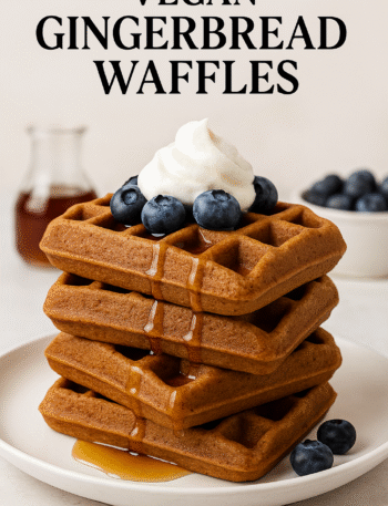 Vegan Gingerbread Waffles Recipe