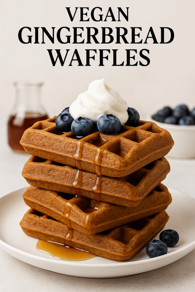 Vegan Gingerbread Waffles Recipe