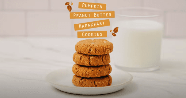 Pumpkin Peanut Butter Breakfast Cookies