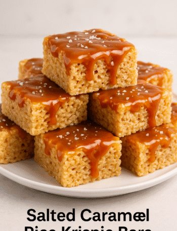 Salted Caramel Rice Krispie Bars